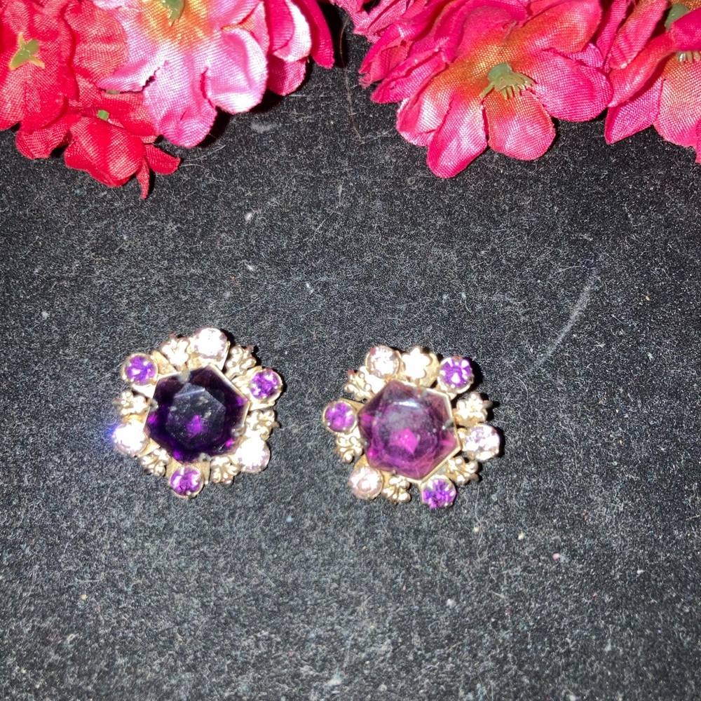 Vintage Beau Jewels Clip Earrings